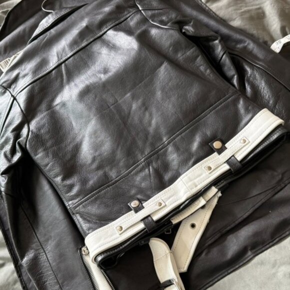 NWT Straight to Hell Commando Leather Jacket Women's S - Picture 3 of 7